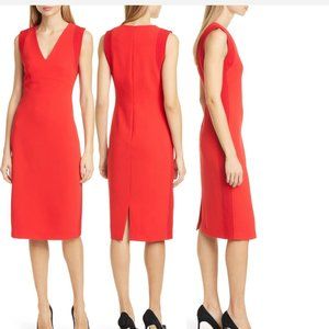 Judith & Charles Red Structured Dress